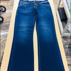 Men’s Rock 47 Jeans Slim Boot Fit Size 33 x 34